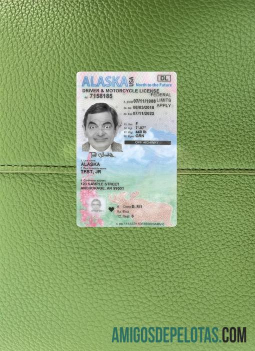 EUA, Alasca, carteira de motorista menor de 21 anos, fotolook frente baixar para verificação